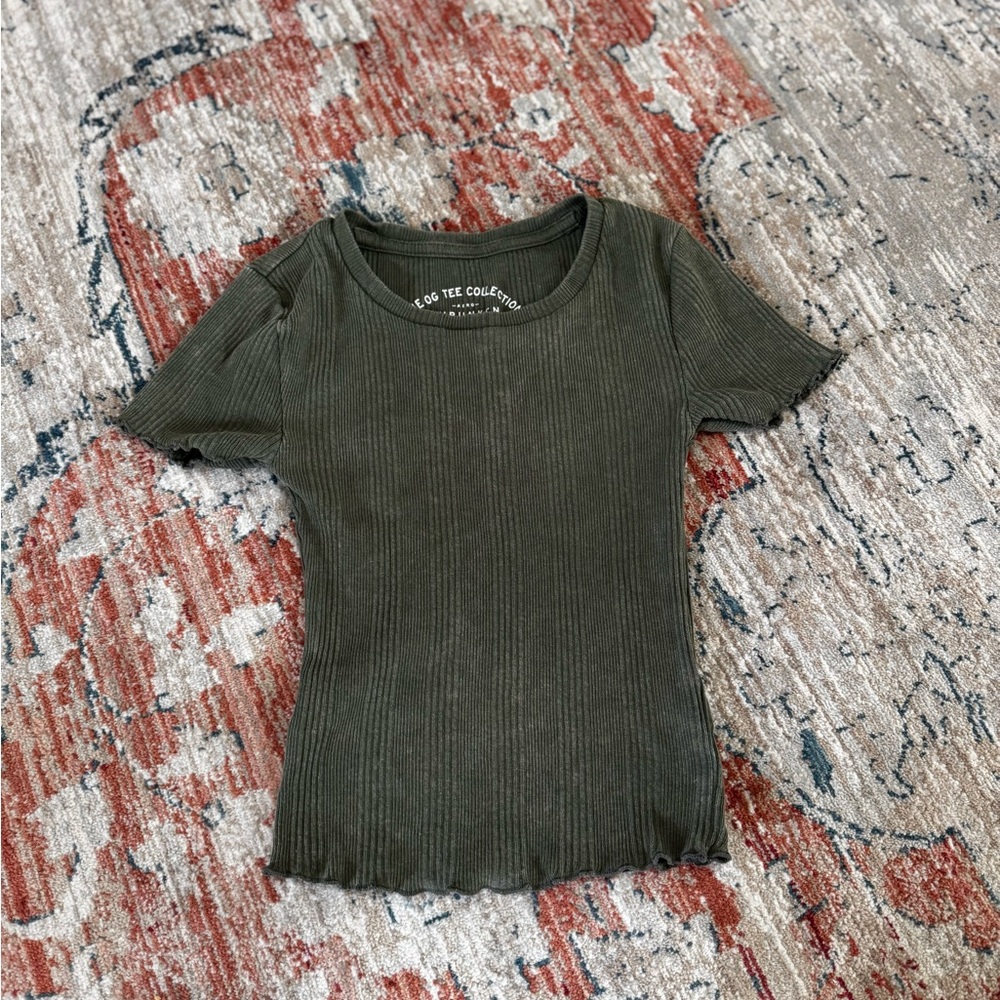 Women’s Olive Green baby doll Tee